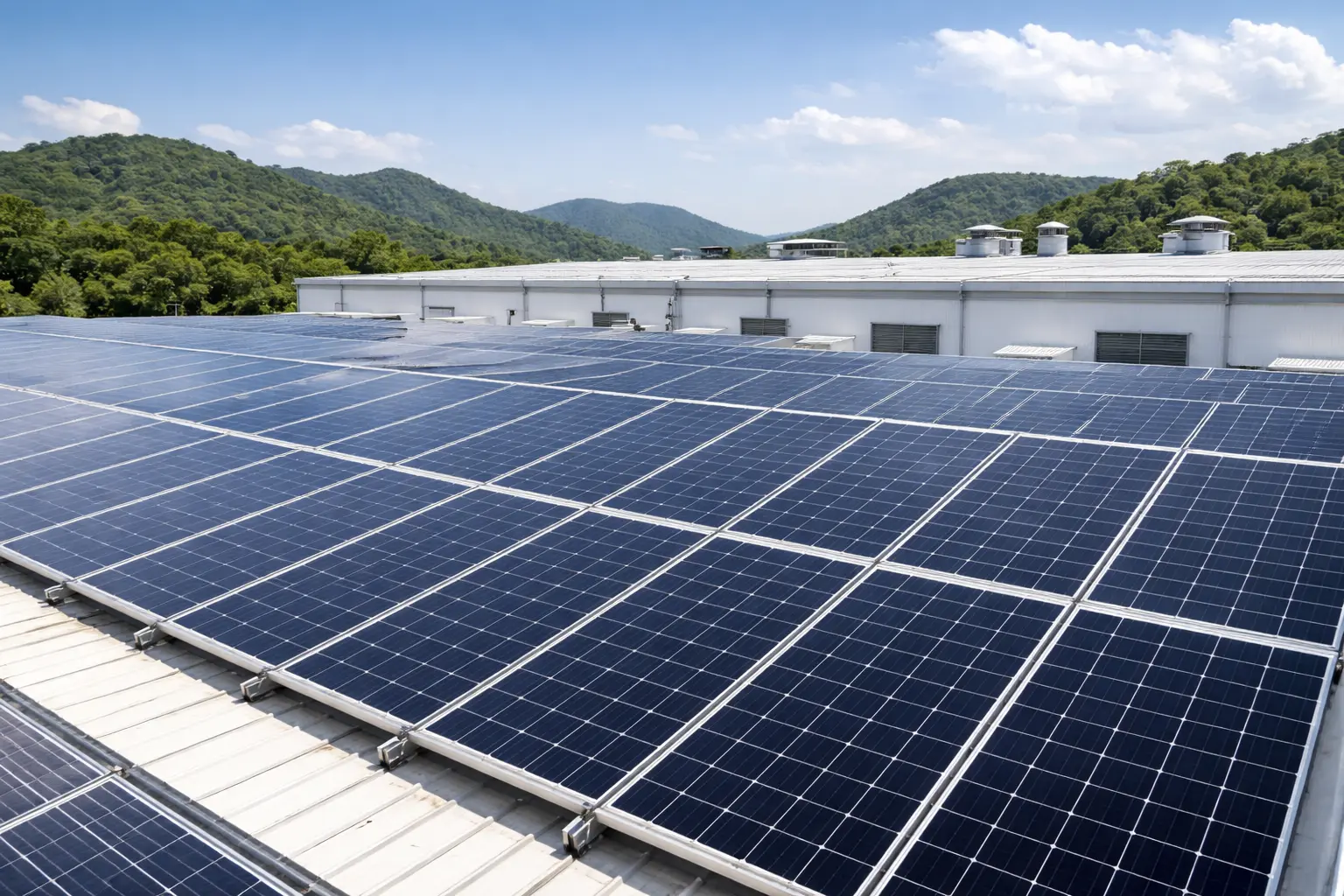 Solar renewable energy — aligned with our efficiency goals